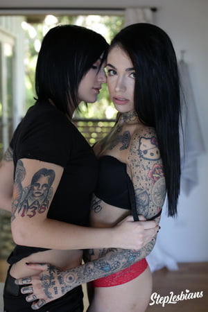emo nikki hearts and leigh raven love to try a strap on         