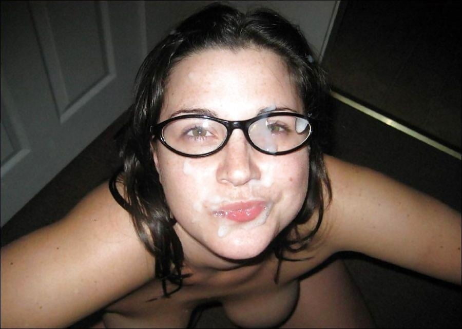 Girls Wearing Glasses and Cum 1 - 14 Photos 