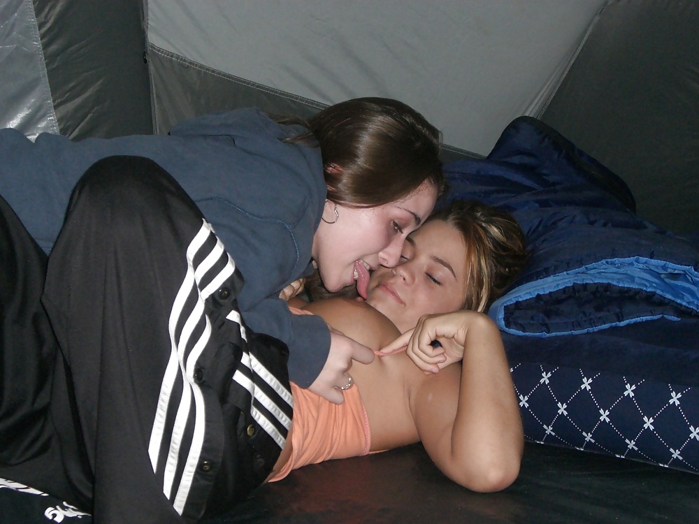 XXX Teen lesbians camping