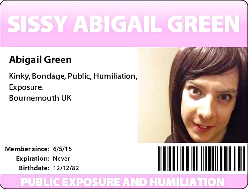 XXX OUTED SISSY FAGGOT ID CARDS