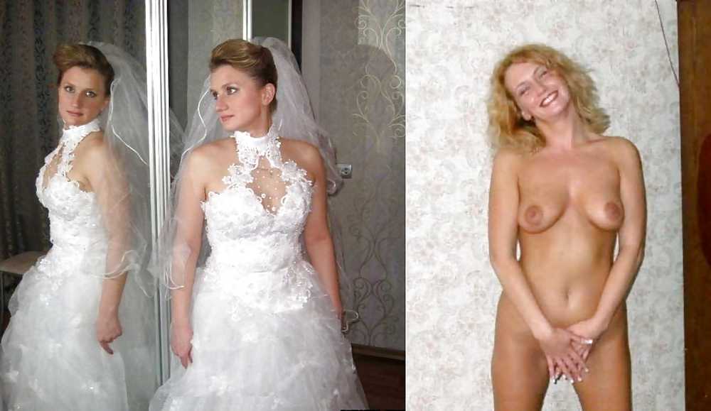 XXX Real Amateur Brides - Dressed & Undressed 8