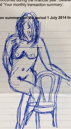 Art house sydney nude model sketch
