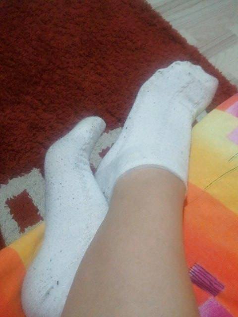 XXX my girlfriend s feet with white socks